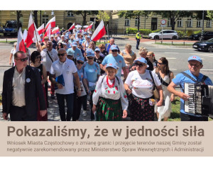 Sukces Poczesnej – ministerstwo odrzuciło wniosek Częstochowy